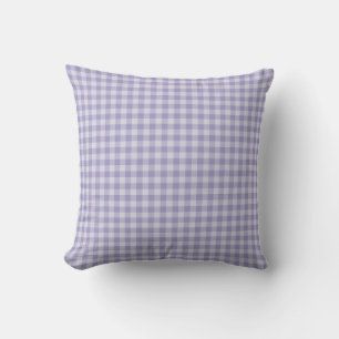 Purple Chequerboard Pattern Cushion