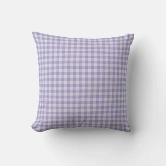 Purple Chequerboard Pattern Cushion (Front)