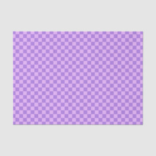 Purple Chequerboard Pattern Tissue Paper