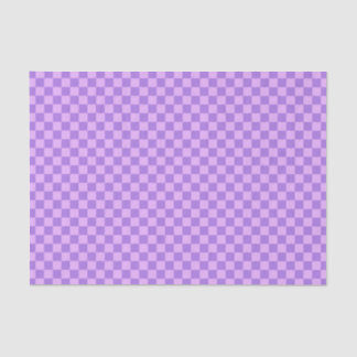 Purple Chequerboard Pattern Tissue Paper