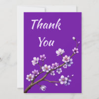 Purple Cherry Blossom Tree Thank You For Donation