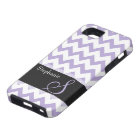 Purple Chevron Monogram iPhone 5/5S, Vibe Case