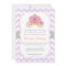 Purple Chevron Princess Carriage, Girl Baby Shower