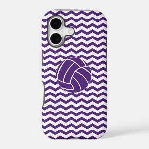 Purple Chevron Stripes Volleyball iPhone 5 Case