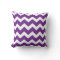 Purple Chevron Throw Pillow