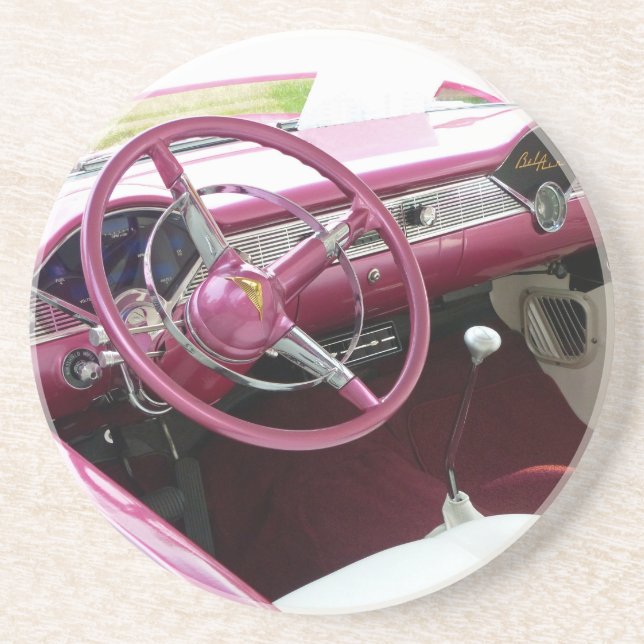 Purple Chevy Bel Air Coaster (Front)