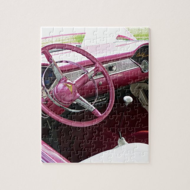 Purple Chevy Bel Air Jigsaw Puzzle (Vertical)