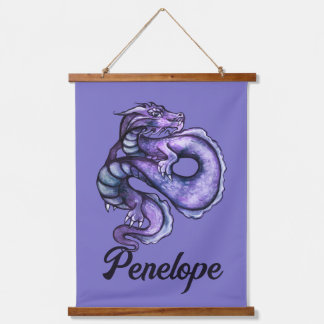 Purple Chinese Dragon Art Hanging Tapestry