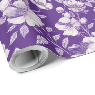 Purple Chinoiserie Wrapping Paper