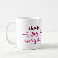 Purple Choose joy every day motivational quote