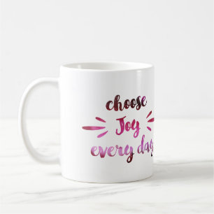 Purple Choose joy every day motivational quote Coffee Mug