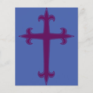 Purple Christian Cross