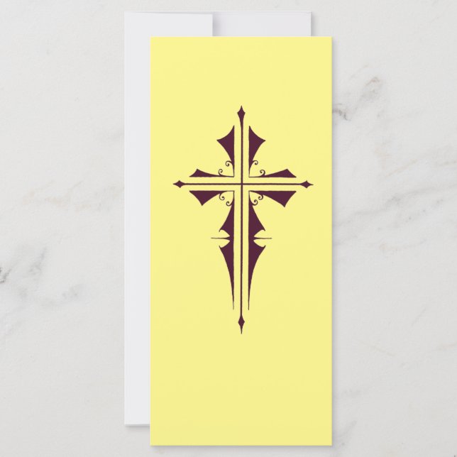 Purple Christian Cross (Front)