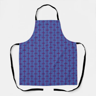 Purple Christian Cross Apron