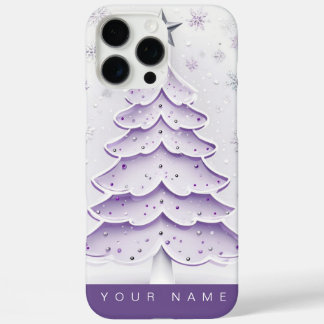 Purple Christmas iPhone 16 Pro Max Case
