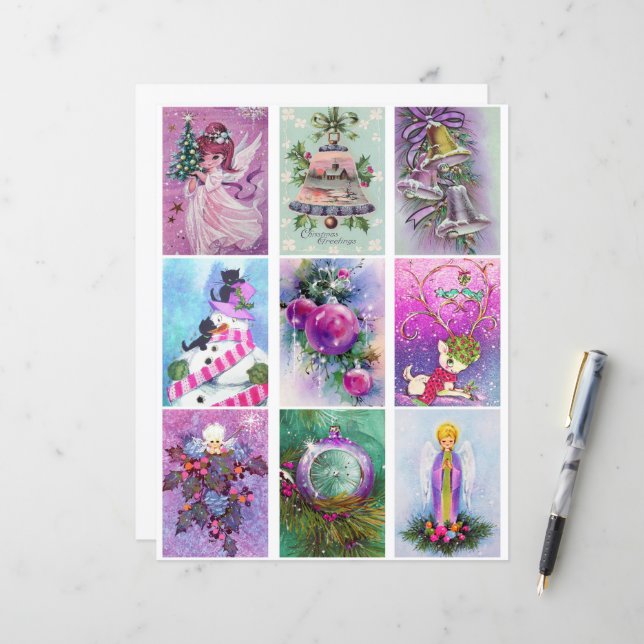 Purple Christmas Clipart  (Front/Back In Situ)