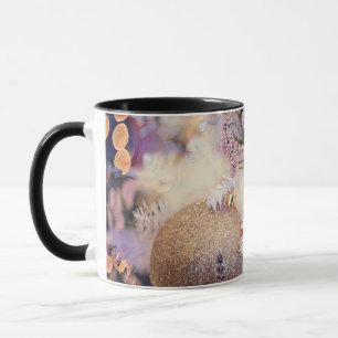 Purple Christmas ornaments watercolor Mug