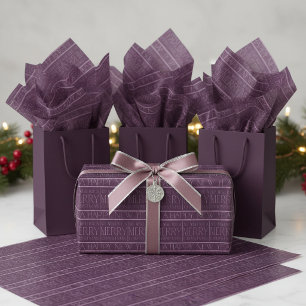 Purple Christmas Pattern#34 ID1009 Tissue Paper
