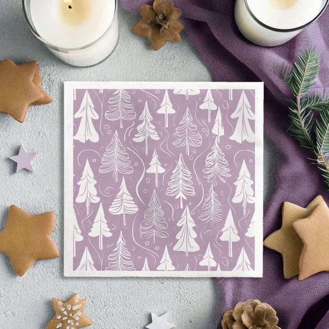 Purple Christmas Pattern#6 ID1009 Napkin (Creator Uploaded)