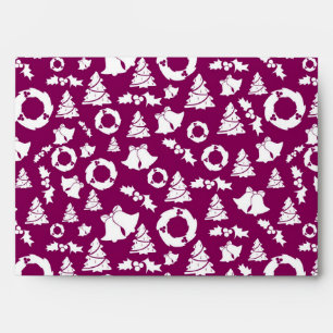 Purple Christmas Pattern Envelope