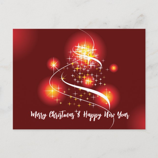 Purple Christmas Postcard (Front)