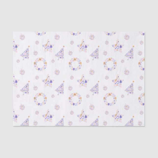Purple Christmas Tissue Paper (Front)