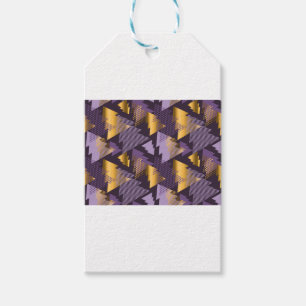 purple christmas trees gift tags