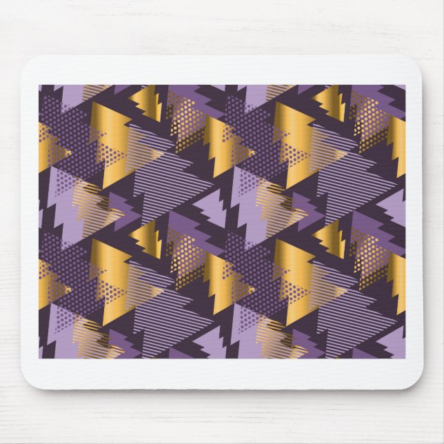 purple christmas trees mouse mat (Front)