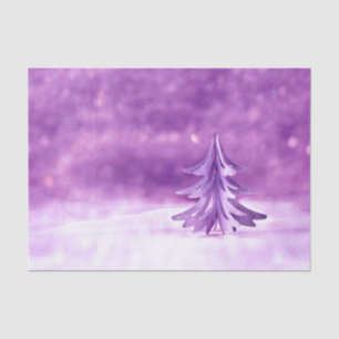 Purple Christmas Winter Wonderland Tissue Paper
