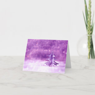 Purple Christmas Wonderland Holiday Card
