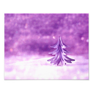 Purple Christmas Wonderland Photo Print