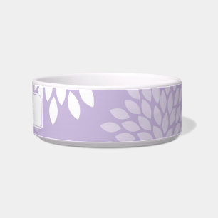 Purple Chrysanthemums Floral Pattern Bowl