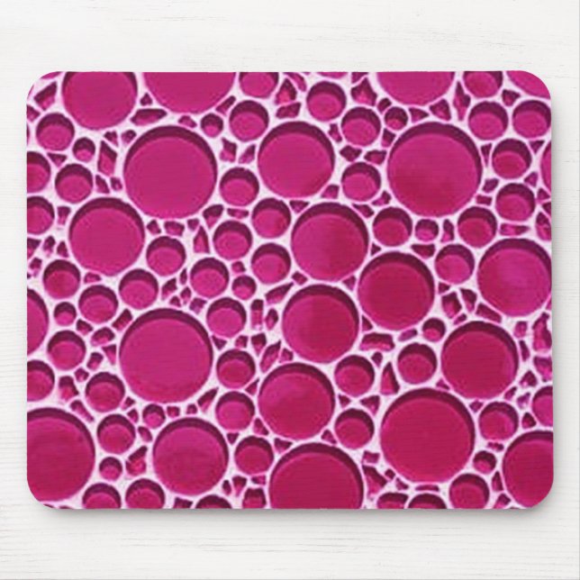 Purple Circle Design Mouse Mat (Front)