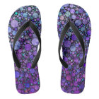 Purple Circles Flip flop