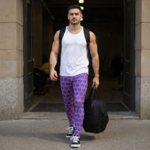 Purple Circles Leggings