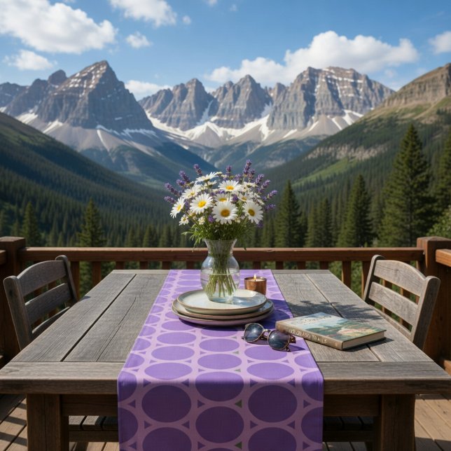 Purple Circles Table Runner (Creator Uploaded)