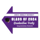 Purple Class of 2026 Graduation Party Arrow Yard