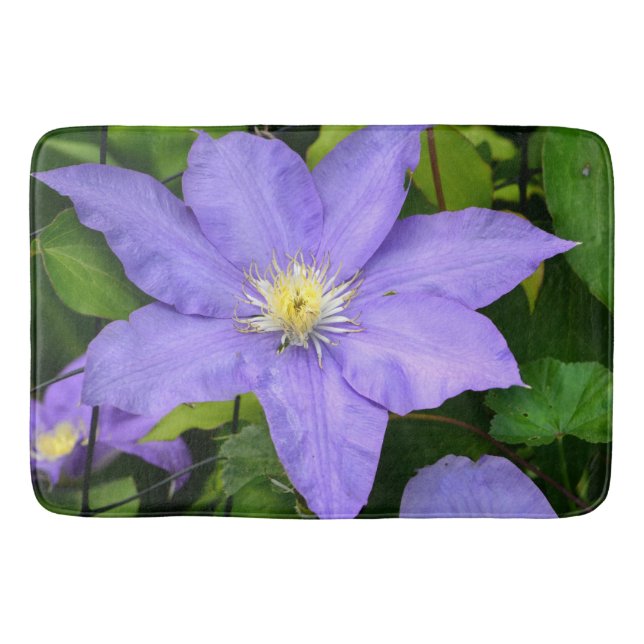 Purple Clematis Bath Mat (Front)
