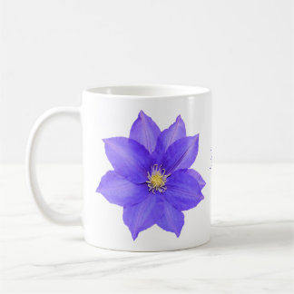 Purple Clematis Coffee Cup Mug