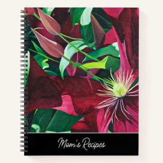 Purple Clematis Floral Notebook