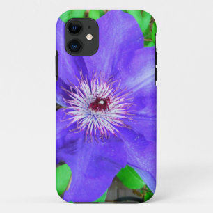 Purple Clematis Flower iPhone 11 Case