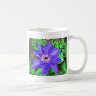Purple Clematis Flower Coffee Mug