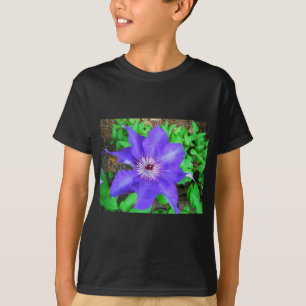 Purple Clematis Flower T-Shirt