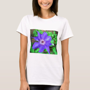 Purple Clematis Flower T-Shirt