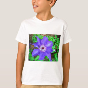 Purple Clematis Flower T-Shirt
