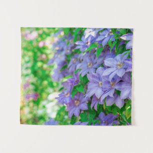 Purple Clematis flower Tapestry