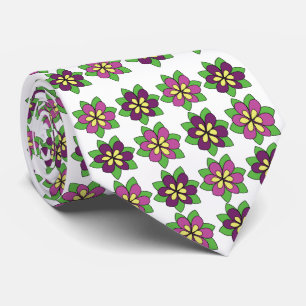 Purple Clematis Flower Tie