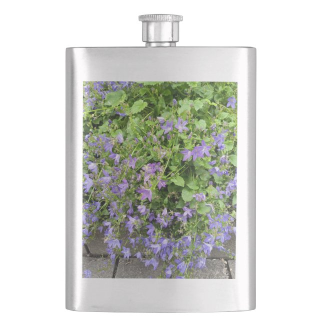Purple Clematis Garden Flask (Front)