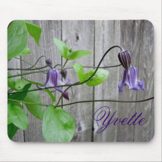 Purple Clematis Roguchi Personalised Mousepad