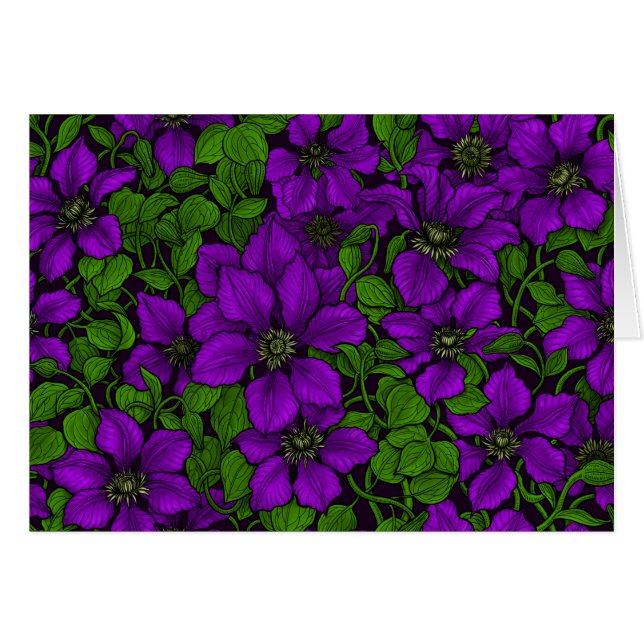 Purple Clematis vine (Front Horizontal)